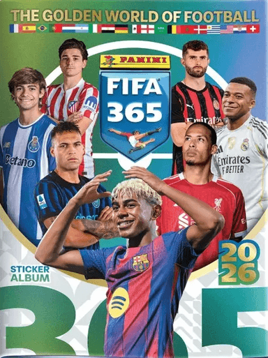 Capa da caderneta FIFA 365 2026