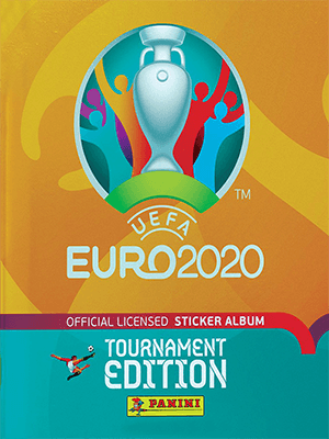 Capa da caderneta UEFA Euro 2020 Tournament Edition Panini