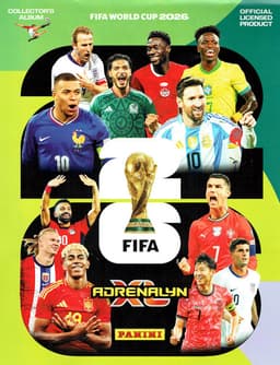 Capa da caderneta FIFA World Cup 2026 Adrenalyn XL Panini