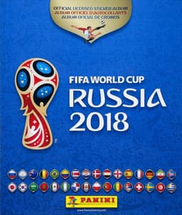 Capa da caderneta FIFA World Cup Russia 2018 Panini