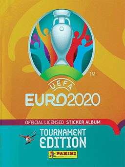 Capa da caderneta UEFA Euro 2020 Tournament Edition Panini
